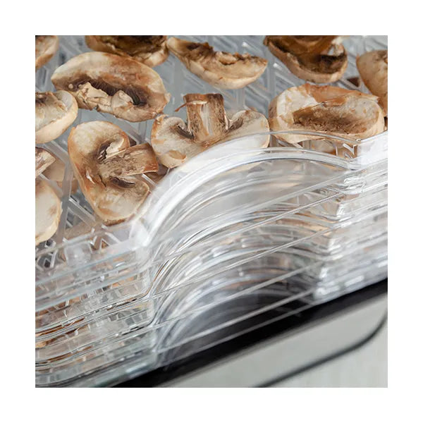 Eldom SG500 aszalógép, 5 tálca 30x23 cm, 40-70 °C, 48 h időzítő, 245 W