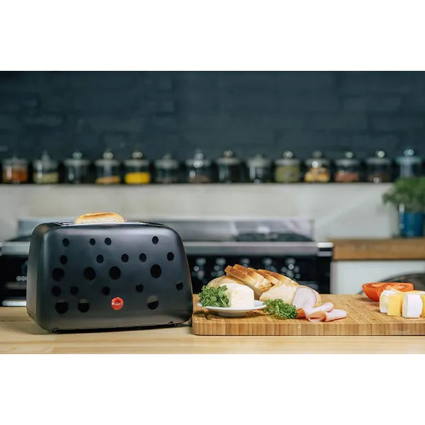 Eldom Dotty TO245 kenyérpirító, 900 W, 7 fokozat, dupla széles nyílás, fekete