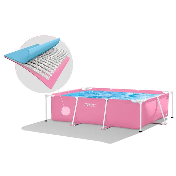 Intex fémvázas családi medence 220x150x60 cm, 1662 l, háromrétegű PVC