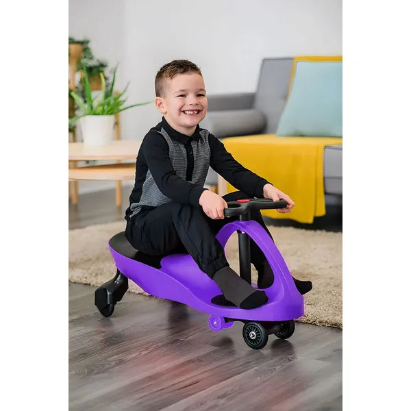 Wiggle autó lila, LED világító kerekekkel, 3+ éves kortól