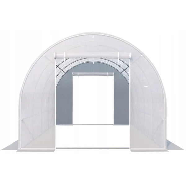 Kerti fóliasátor 3x2x2 m, fém váz, UV-álló 140 g fólia, 6 ablak