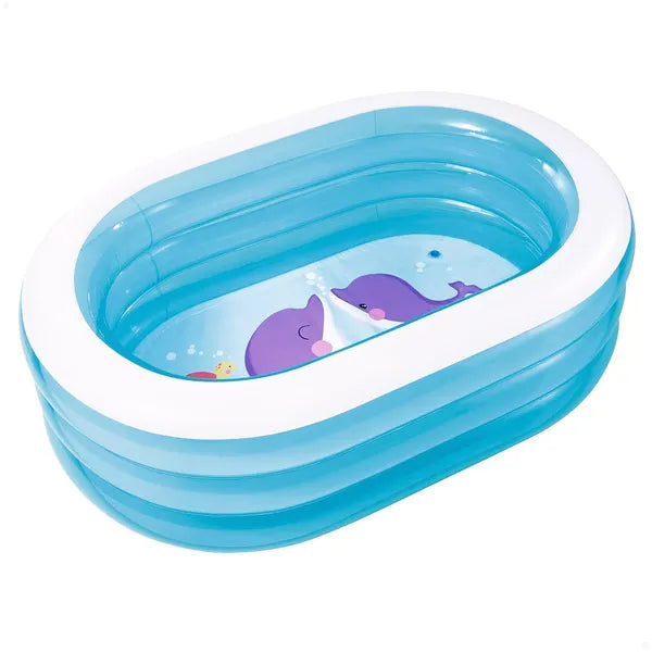 Intex felfújható ovális gyermekmedence 163×109×46 cm, 230 l, 3 gyűrűs PVC