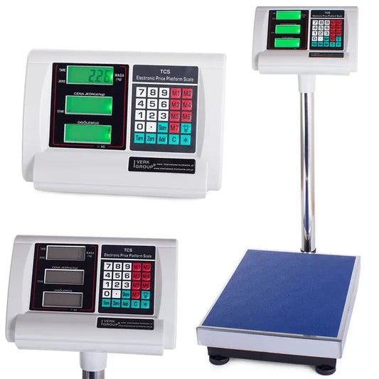 Digitális raktári mérleg 100 kg/20 g, 30×40 cm platform, LCD, akkumulátoros