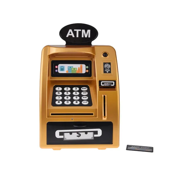 Zenélő ATM persely gyerekeknek ujjlenyomattal és PIN-nel
