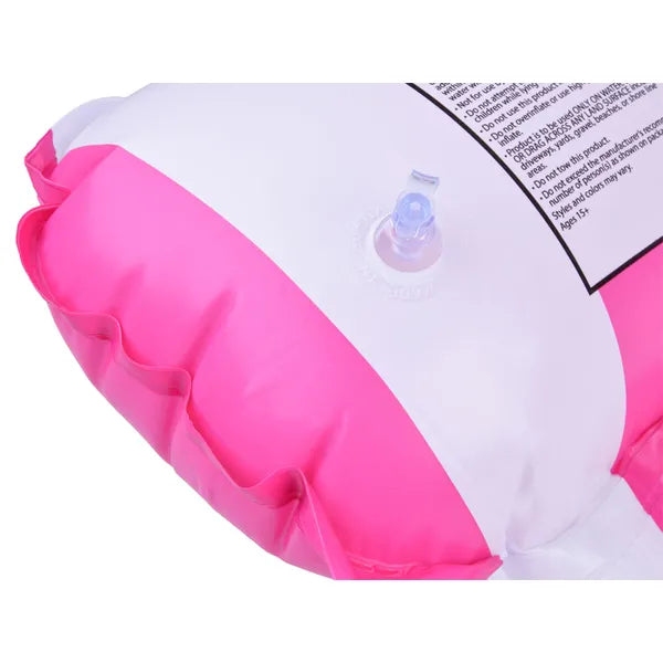 Rózsaszín PVC vízi függőágy matrac, 118x67 cm, 80 kg teherbírás