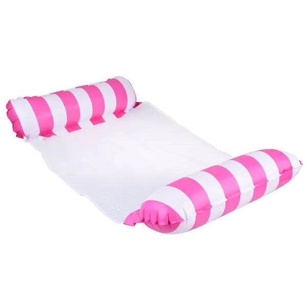 Rózsaszín PVC vízi függőágy matrac, 118x67 cm, 80 kg teherbírás