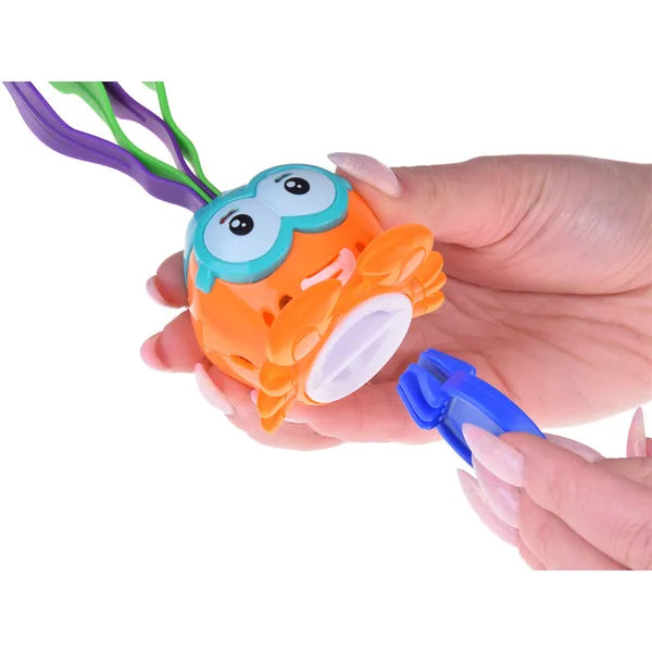 Világító, forgó remeterák búvárjáték gyerekeknek – 15 cm, elemes