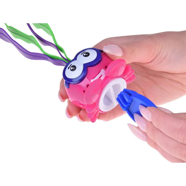 Világító, forgó remeterák búvárjáték gyerekeknek – 15 cm, elemes