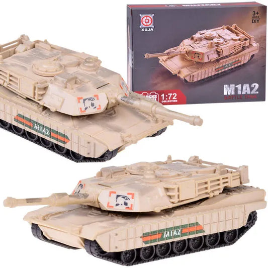Abrams M1A2 amerikai tank építőkészlet, 1:72 méretarány, 13 elem