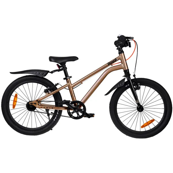 Gyerek kerékpár 18'' arany, könnyű alumínium váz, szíjmeghajtás