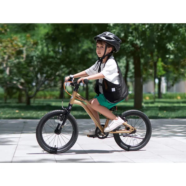 Gyerek kerékpár 18'' arany, könnyű alumínium váz, szíjmeghajtás