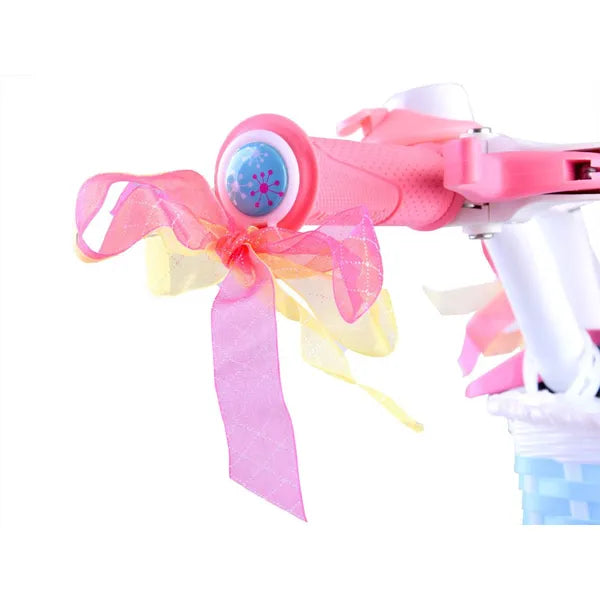 RoyalBaby Star Girl lánykerékpár, 14''-os, kék, segédkerekekkel