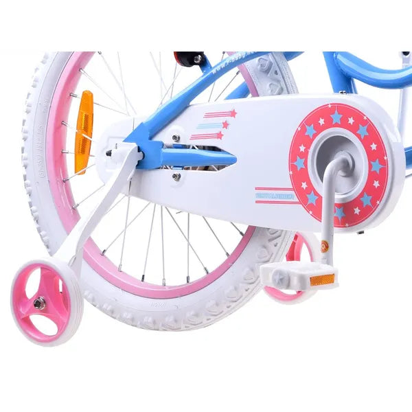 RoyalBaby Star Girl 16" lány kerékpár kosárral, pótkerékkel