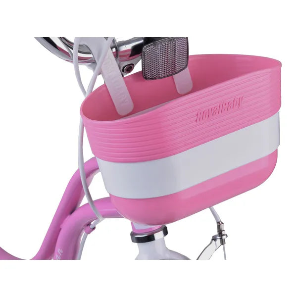 Gyerek kerékpár 14'' RoyalBaby Little Swan – kosárral, pótkerekekkel