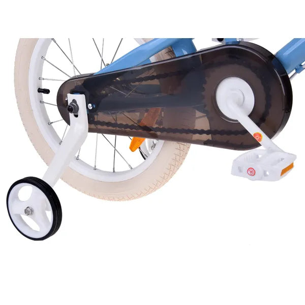 RoyalBaby Macaron 16" retro gyerekkerékpár acél vázzal, kosárral