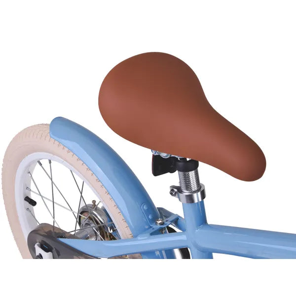 RoyalBaby Macaron 16" retro gyerekkerékpár acél vázzal, kosárral