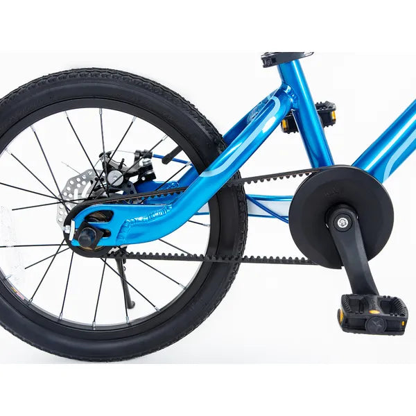 Ultra könnyű 16″ alumínium gyerekkerékpár szíjmeghajtással és tárcsafékkel