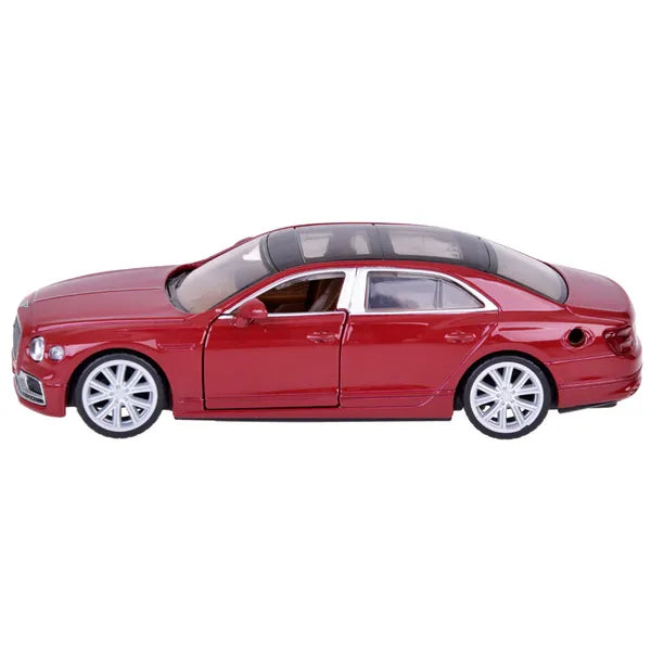 Bentley Flying Spur Hybrid 1:38 fém modellautó bordó, hang-fény, nyitható ajtók