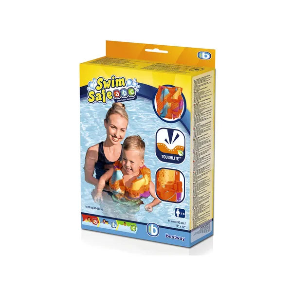 Bestway felfújható narancssárga úszómellény gyerekeknek 3-6 év, 19-30 kg