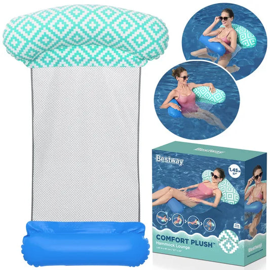 Bestway Comfort Plush felfújható vízi függőágy szék 145×87 cm, 90 kg