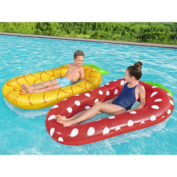 Bestway felfújható ananászos vízi függőágy gyerekeknek, 178×103 cm, hálós alj