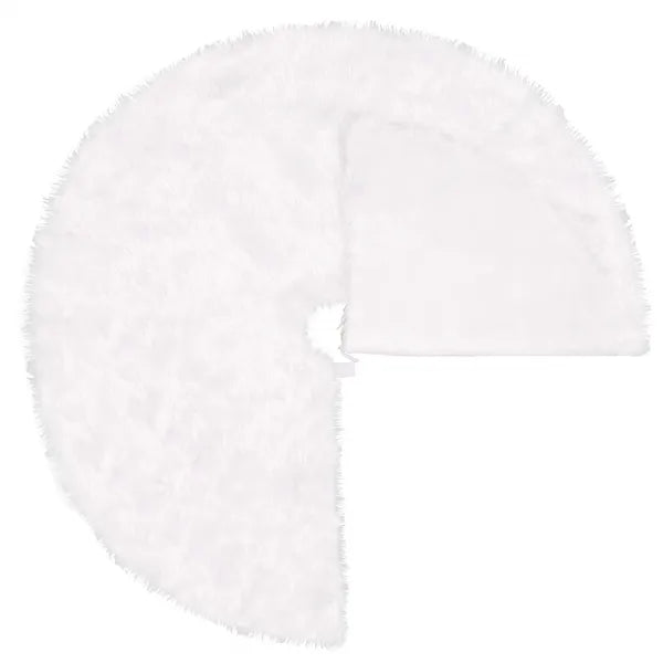 Fehér karácsonyfa szoknya 120 cm, poliészter, tépőzár