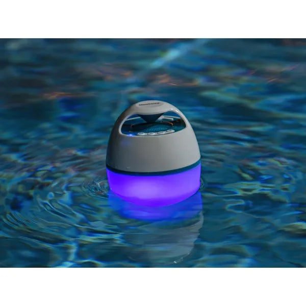 Lebegő Bluetooth hangszóró medencéhez, IP67, LED fény, 6 óra üzemidő