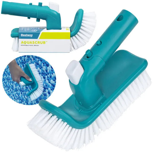 Bestway AquaScrub forgó medencetisztító kefe, 180° fej, 30 mm nyélhez