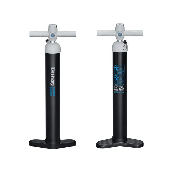 Kézi nagynyomású kétirányú pumpa manométerrel, 65 cm, 3,45 l/ütem, 5 adapter