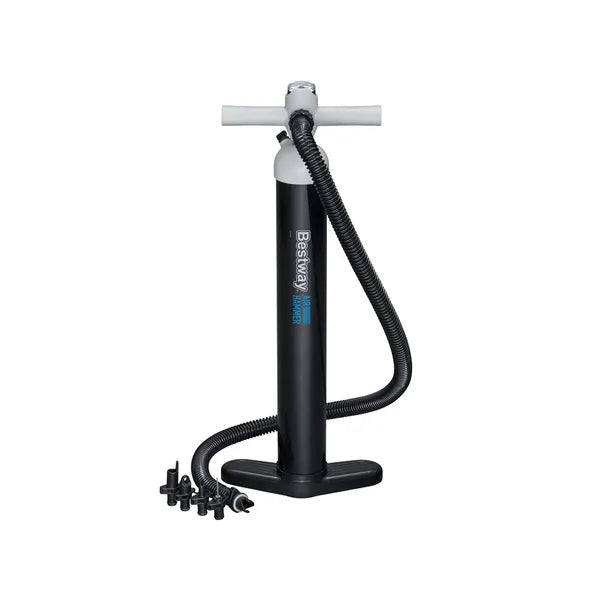 Kézi nagynyomású kétirányú pumpa manométerrel, 65 cm, 3,45 l/ütem, 5 adapter