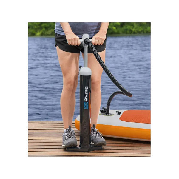 Kézi nagynyomású kétirányú pumpa manométerrel, 65 cm, 3,45 l/ütem, 5 adapter