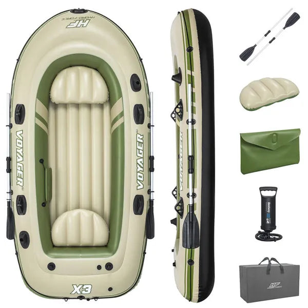 Bestway Hydro-Force Voyager X3 felfújható csónak 294x137 cm, 3 fő, evezőkkel