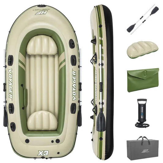 Bestway Hydro-Force Voyager X3 felfújható csónak 294x137 cm, 3 fő, evezőkkel