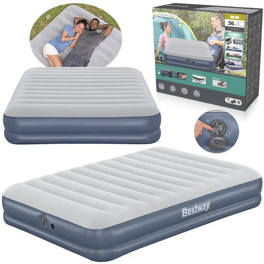 Bestway Tritech Queen dupla felfújható matrac USB-s pumpával 203×152×36 cm