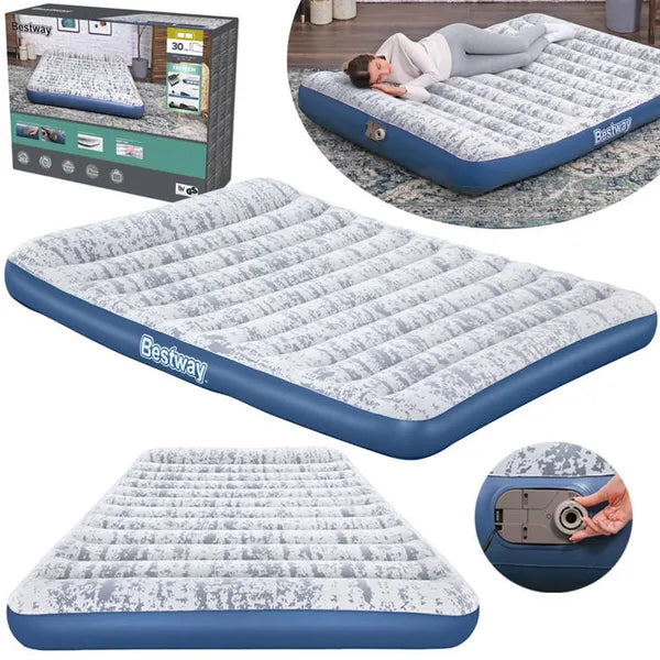 Bestway felfújható Queen matrac 203×152×30 cm beépített pumpával