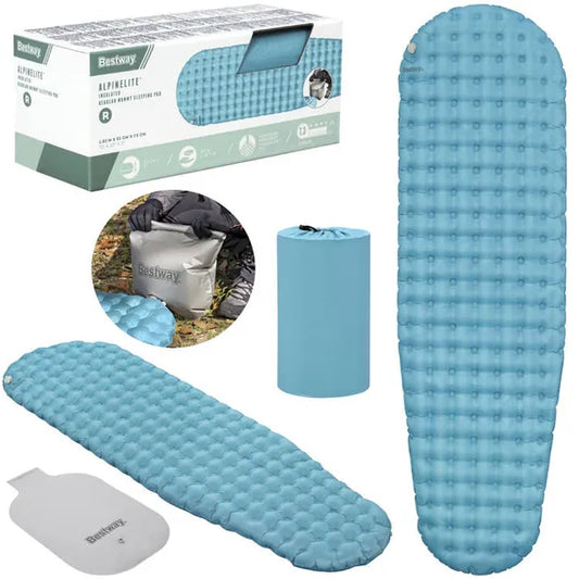 AlpineLite múmiaformájú felfújható túraszigetelő matrac 183×51×7,5 cm, R7.3