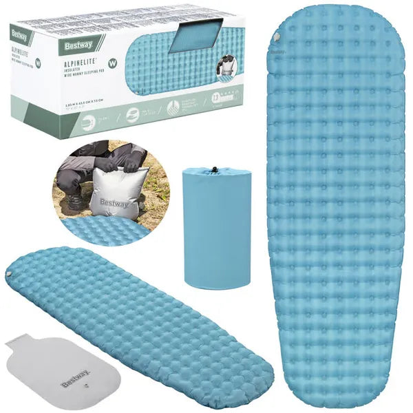 Bestway AlpineLite önfelfújó szigetelt túramatrac 183×63,5×7,5 cm