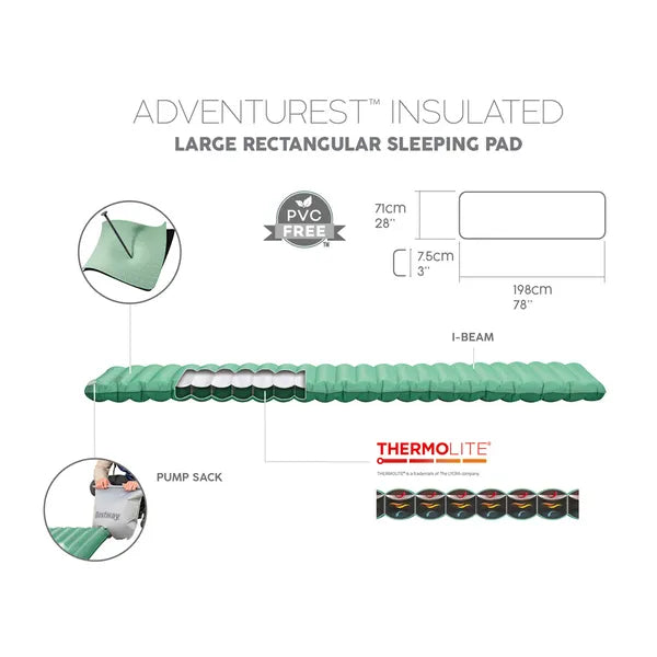 Bestway AdventuRest felfújható túramatrac 198×71 cm, pumpazsákkal, 150 kg