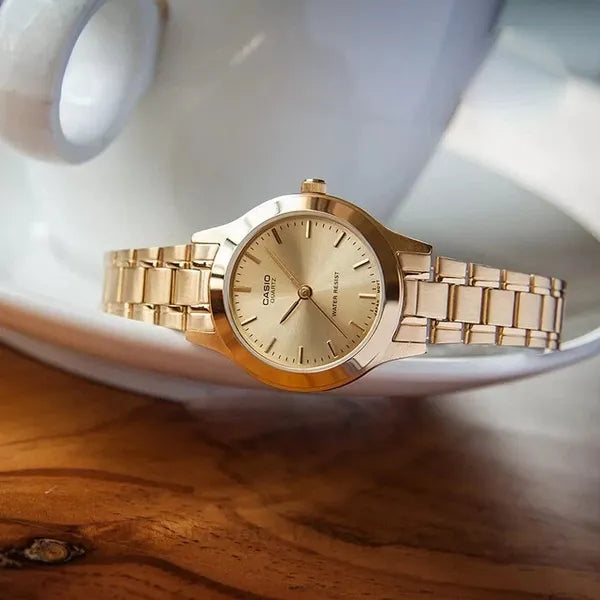 Casio LTP-1128N-9A női karóra, arany, rozsdamentes acél, quartz