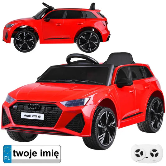 Audi RS6 elektromos gyerekautó 12V 2×25W motor, EVA kerekek, távirányító