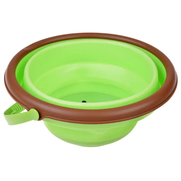 Összehajtható szilikon vödör gyerekeknek, kiwi dizájn, 2,5 l