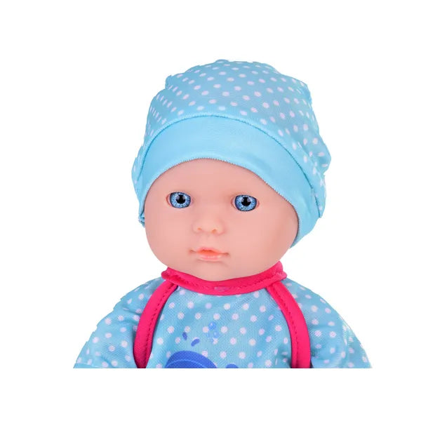 Baba hordozóval, ivó- és pisilő funkcióval, 30 cm
