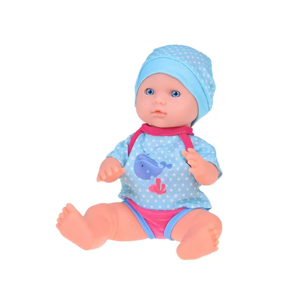 Baba hordozóval, ivó- és pisilő funkcióval, 30 cm