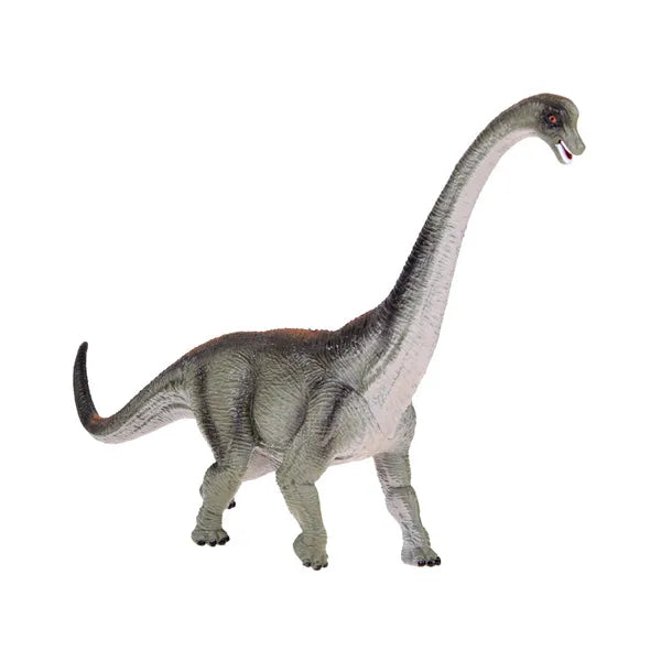 Brachiosaurus gumi dinoszaurusz figura, kézzel festett, 7 cm