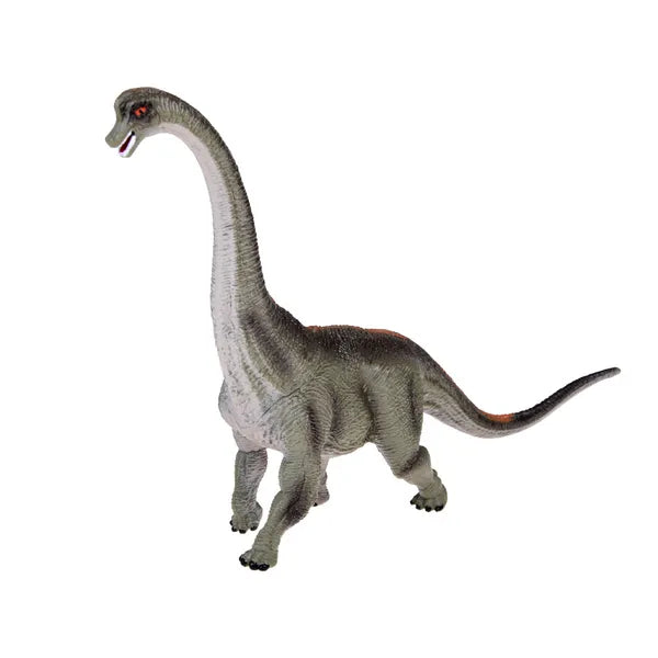 Brachiosaurus gumi dinoszaurusz figura, kézzel festett, 7 cm