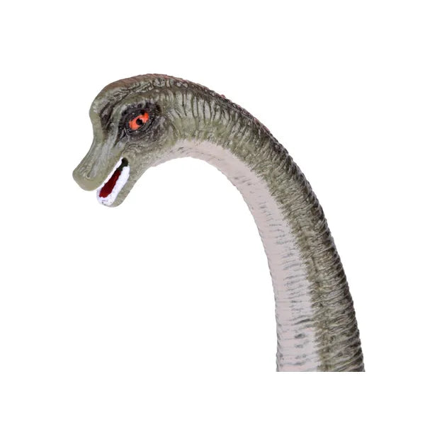 Brachiosaurus gumi dinoszaurusz figura, kézzel festett, 7 cm