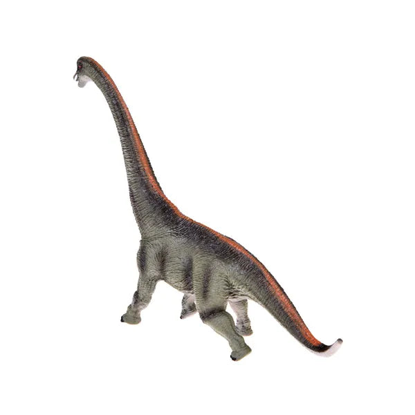 Brachiosaurus gumi dinoszaurusz figura, kézzel festett, 7 cm