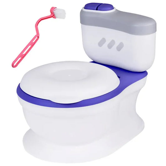 Interaktív gyerek bili WC-hanggal, dallamokkal, törlőkendő-tartóval