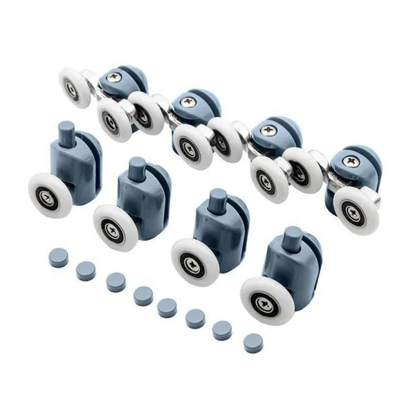 8 darabos univerzális zuhanykabin görgőkészlet, 23 mm, 4-6 mm üveghez