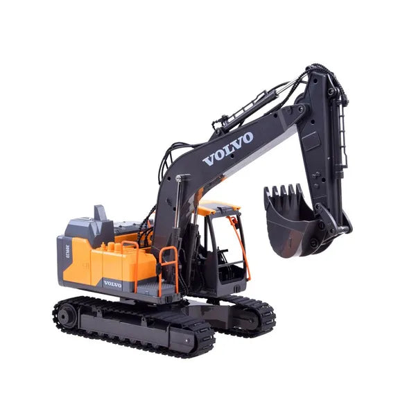 Volvo licencelt RC lánctalpas kotrógép 1:16, LED, 3 cserélhető fej